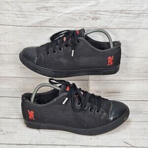 Chrome Industries Red Sole Bicycle Cycling Shoes Mens 9 Black Low Top *Heel Wear